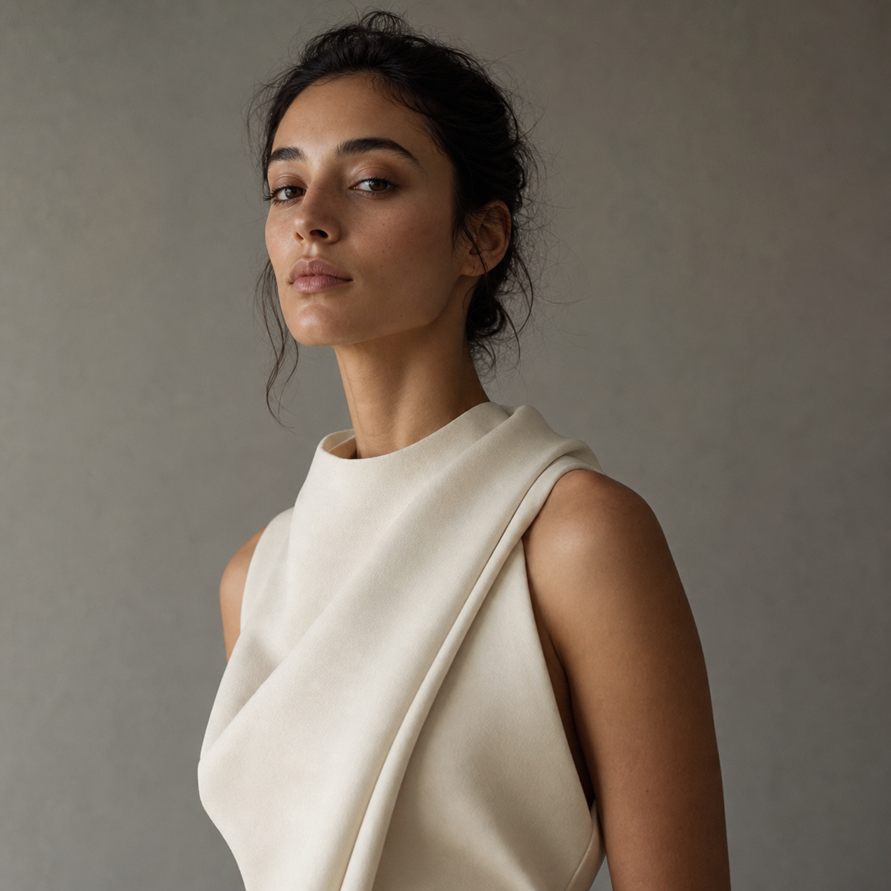 Original neutral editorial portrait